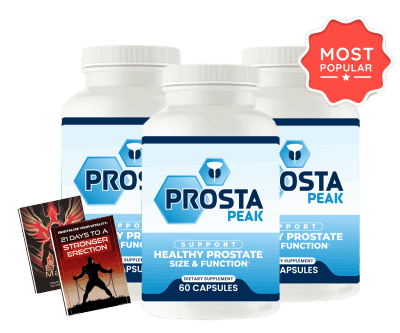 ProstaPeak 3 bottle package with 2 free bonus guides